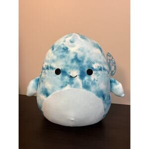 Squishmallows Danika the Tie Dye Dolphin Plush Toy 11" Blue Brand New With Tags